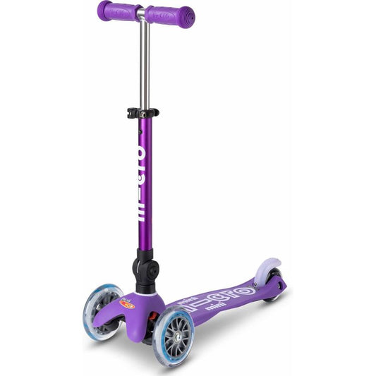 Micro Kickboard - Micro Mini Foldable LED Scooter - Purple - Outdoor