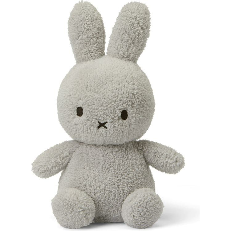 Bon Ton Toys - Miffy Sitting Terry Light Grey 9" - Plush