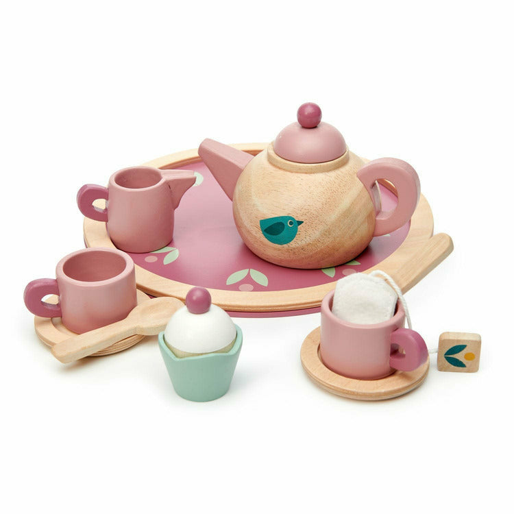 Tender Leaf Toys - Mini Chef Wooden Birdie Tea Set - Preschool
