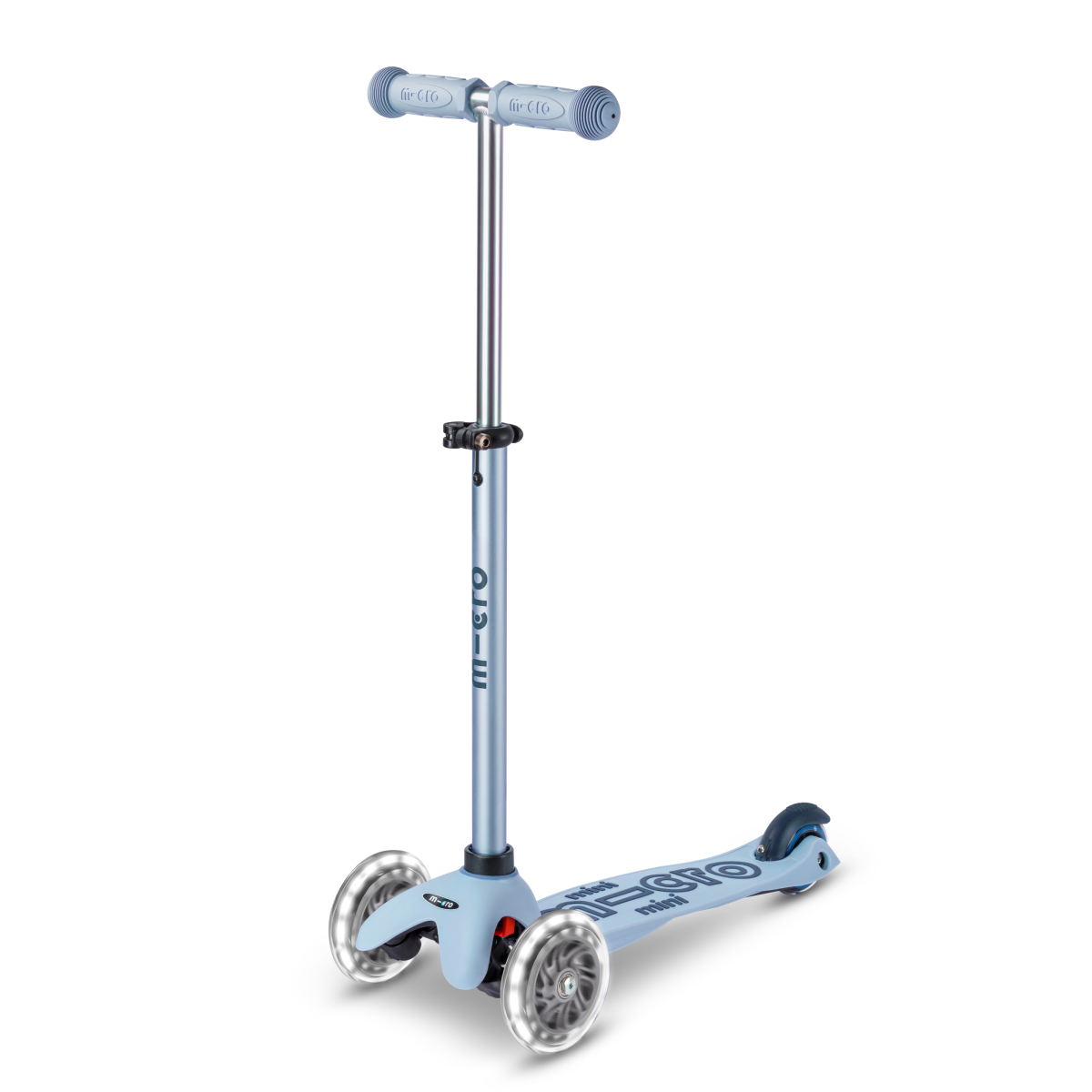 Micro Kickboard - Mini Deluxe Rock & Go LED Scooter - Ocean Slate - Outdoor