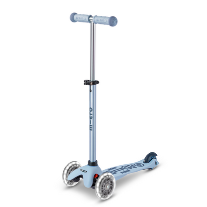 Micro Kickboard - Mini Deluxe Rock & Go LED Scooter - Ocean Slate - Outdoor