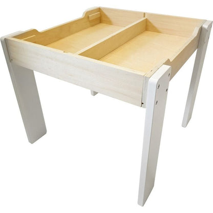 Teamson Kids - Multi-Activity Table with Reversible Tabletop & Chairs Set - Preschool