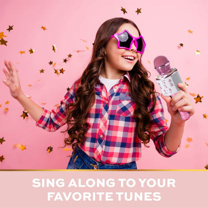 FAO Schwarz - Musical Microphone Rhinestone Bluetooth Broadcaster - Music