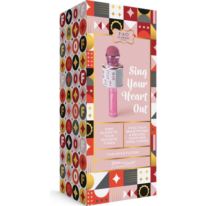 FAO Schwarz - Musical Microphone Rhinestone Bluetooth Broadcaster - Music