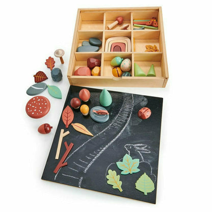 Tender Leaf Toys - My Forest Floor Wooden Activity Box - Preschool