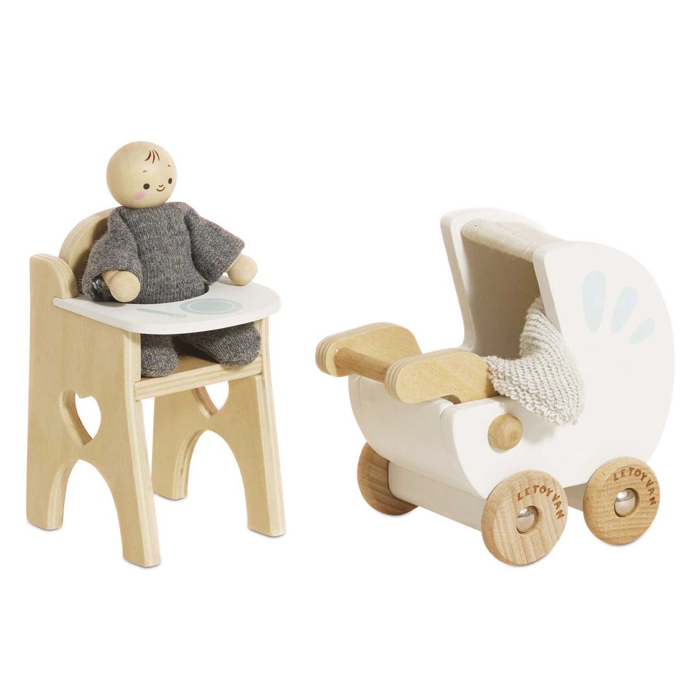 Le Toy Van - Nursery Dollhouse Furniture Set - Dolls