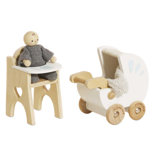 Le Toy Van - Nursery Dollhouse Furniture Set - Dolls