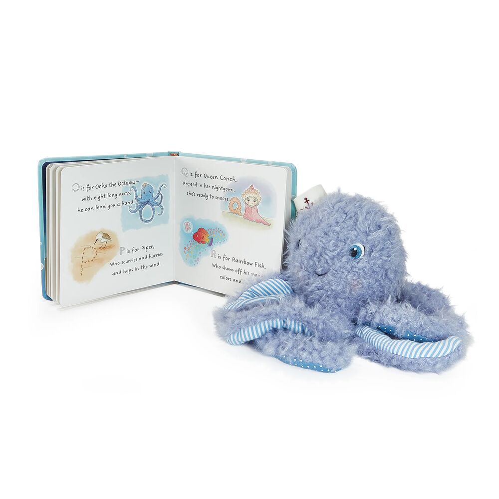 Bunnies By The Bay - Ocho the Octopus Plush & ABC by the Sea Book Bundle - Infants