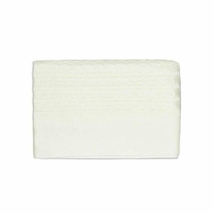 Rian Tricot - Off-White Crib Blanket - Room Decor