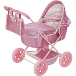 Teamson Kids - Olivia's Little World Baby Doll Bassinet Pram with Cover - Dolls