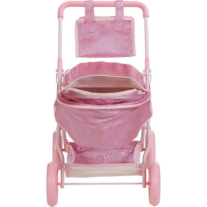 Teamson Kids - Olivia's Little World Baby Doll Bassinet Pram with Cover - Dolls
