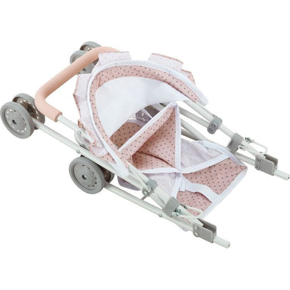 Teamson Kids - Olivia's Little World Polka Dot Princess Baby Doll 3 Piece Nursery Set - Pink - Dolls