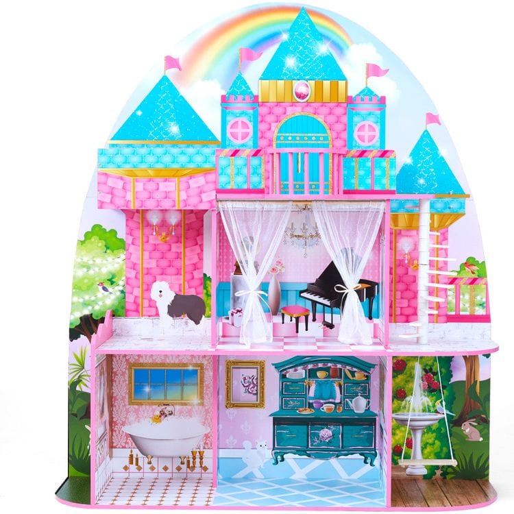 Teamson Kids - Olivia's Little World Princess Castle Dollhouse for 12" Dolls - Dolls