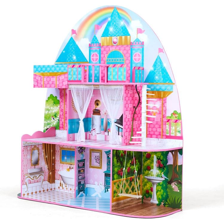 Teamson Kids - Olivia's Little World Princess Castle Dollhouse for 12" Dolls - Dolls