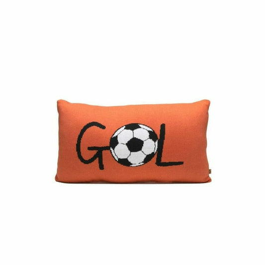 Rian Tricot - Orange GOL Soccer Pillow - Room Decor