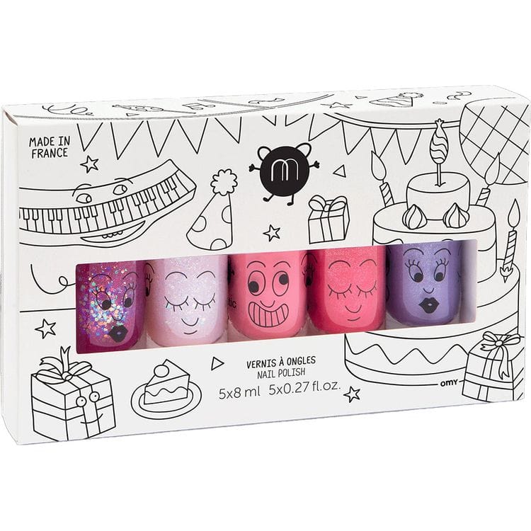 Nailmatic - Party Nail Polish Set of 5 for Kids - Trend Accessories