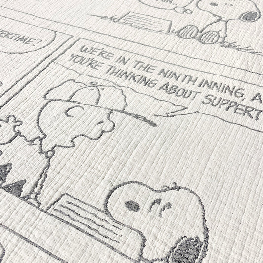 Maison Deux - Peanuts Blanket Comic Baseball - Room Decor