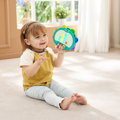 Hape - Pixel Beat Tambourine Toy - Preschool