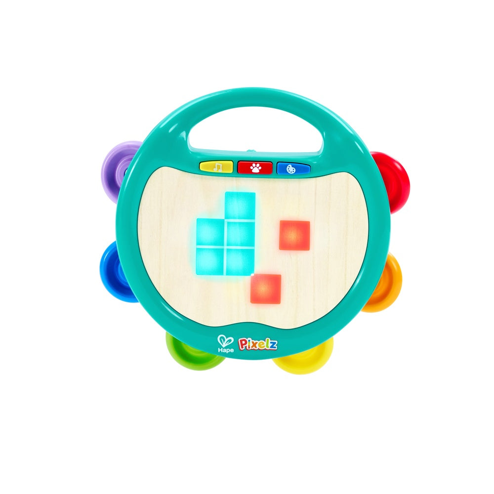 Hape - Pixel Beat Tambourine Toy - Preschool