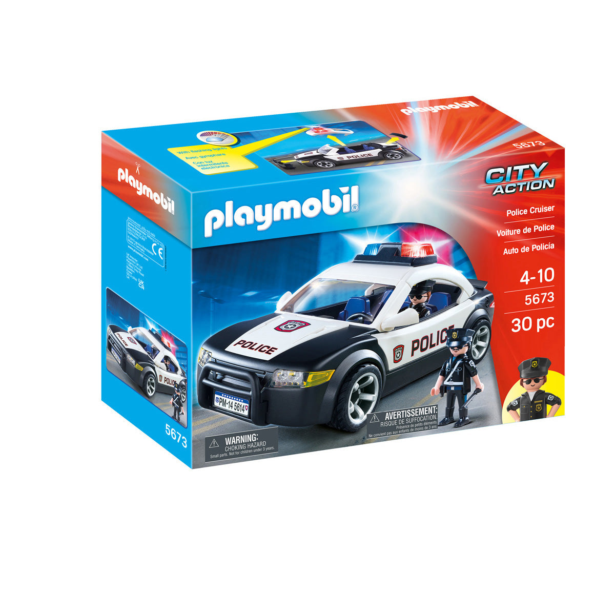 Playmobil - Police Cruiser Vehicle - Preschool