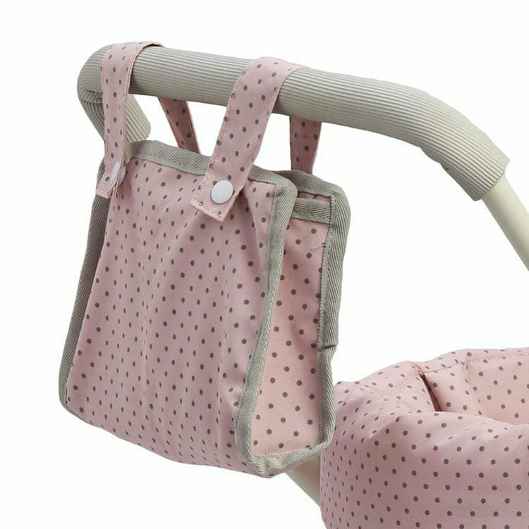 Teamson Kids - Polka Dots Princess Deluxe Baby Doll Stroller - Pink - Dolls