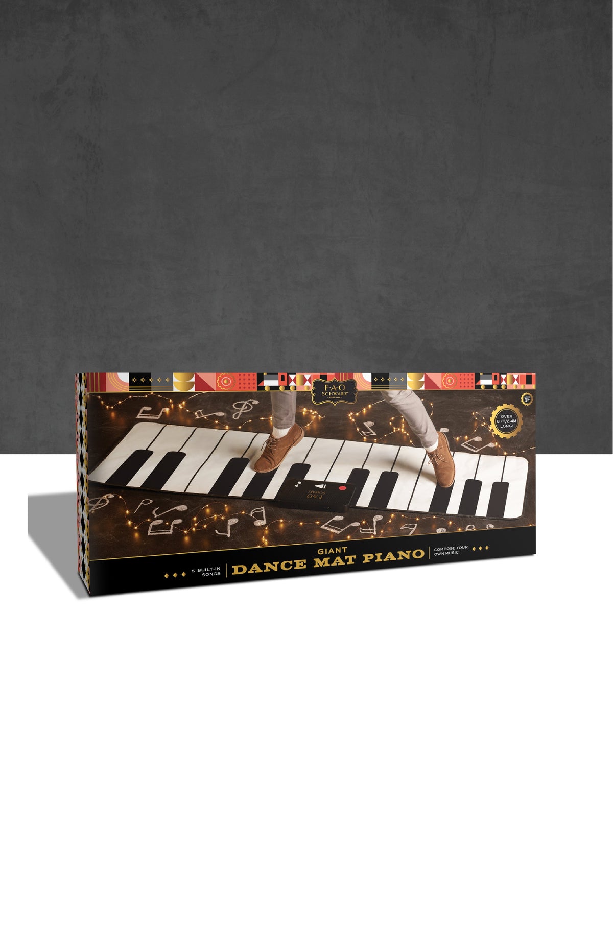 FAO Schwarz - Premium Piano Dance Mat - Music