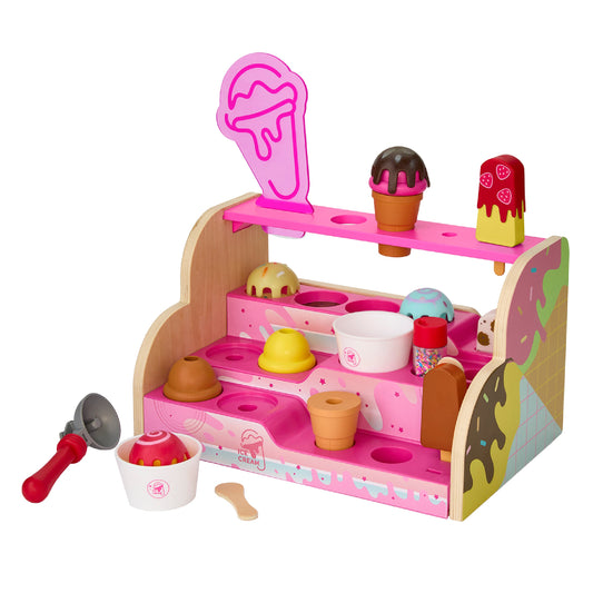 FAO Schwarz - Pretend Play Scoop & Top Ice Cream Counter Playset - Preschool