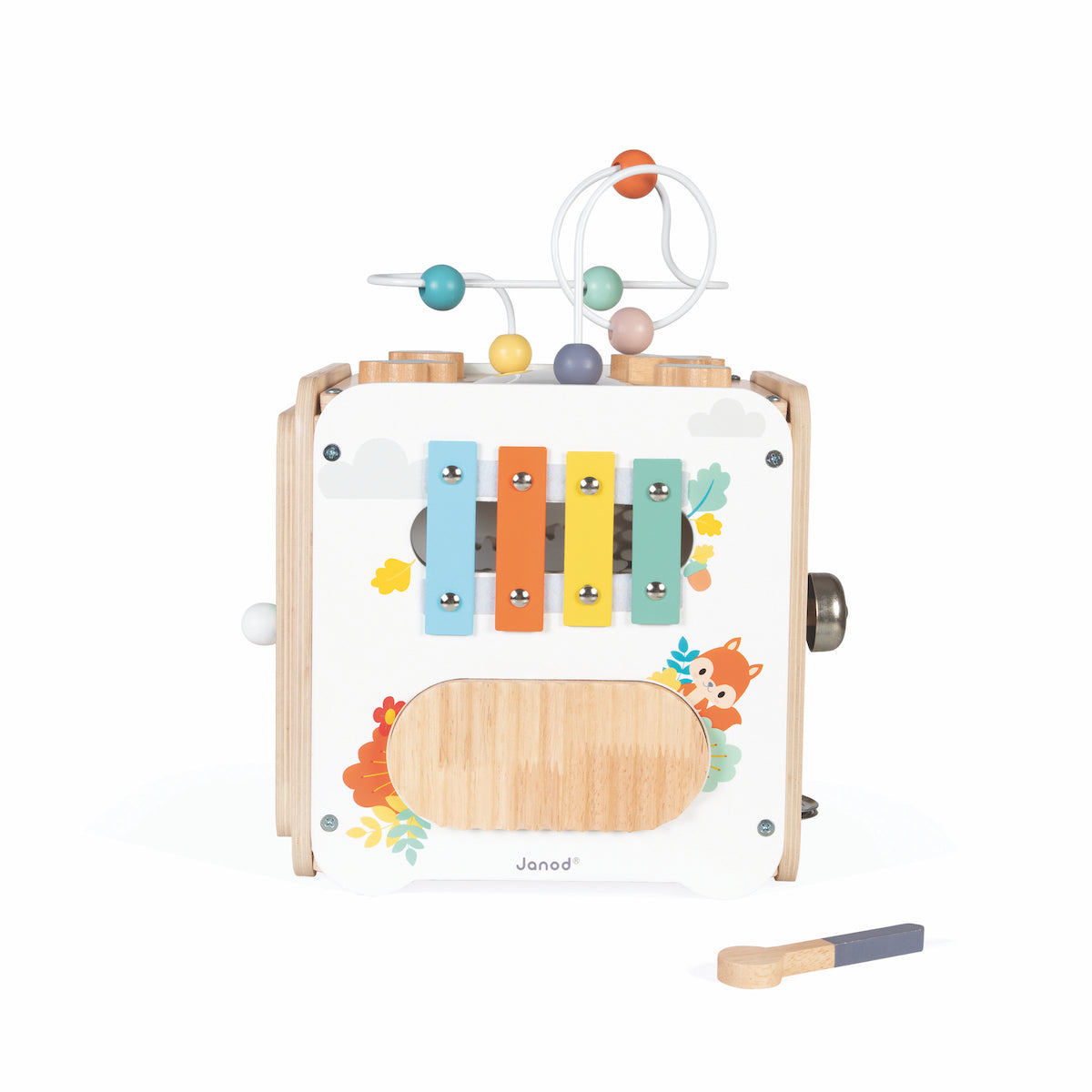 Janod - Pure Large Multi-Activity Cube - Infants