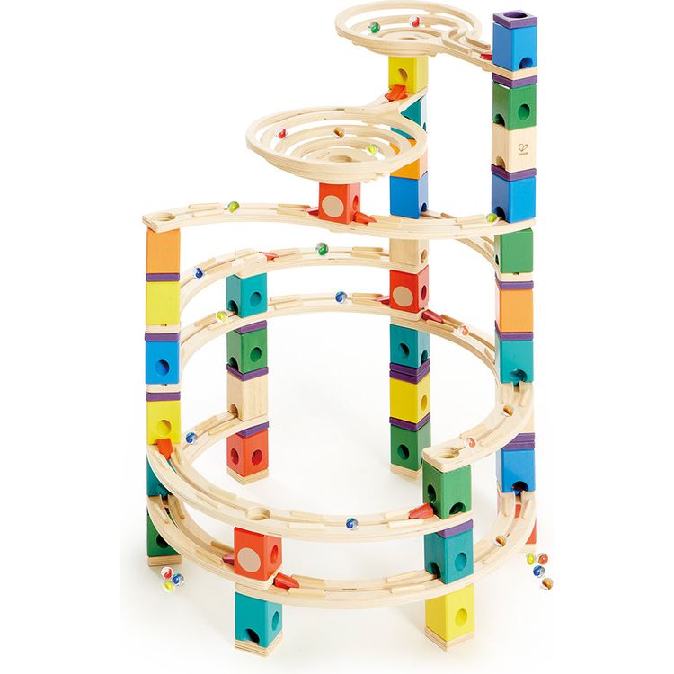 Hape - Quadrilla Cyclone Wooden Marble Run Blocks - STEM