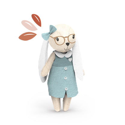 Speedy Monkey - Rabbit Family Doll Set - Dolls