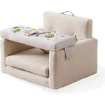 Wonder & Wise - Rolling Along Square Interactive Chair - Neutral - Room Decor