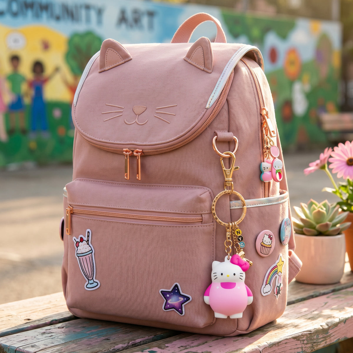FAO Schwarz - Sanrio Hello Kitty Vinyl Blob Bag Charm - Collectibles