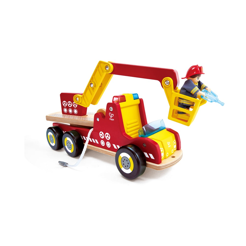 Hape - Siren & Lights Fire Truck - Preschool