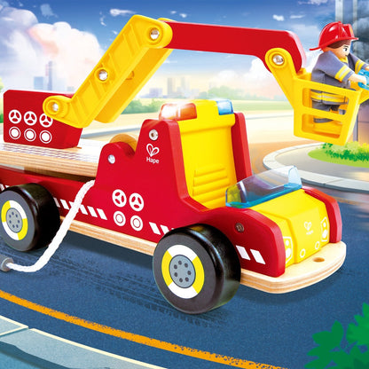 Hape - Siren & Lights Fire Truck - Preschool