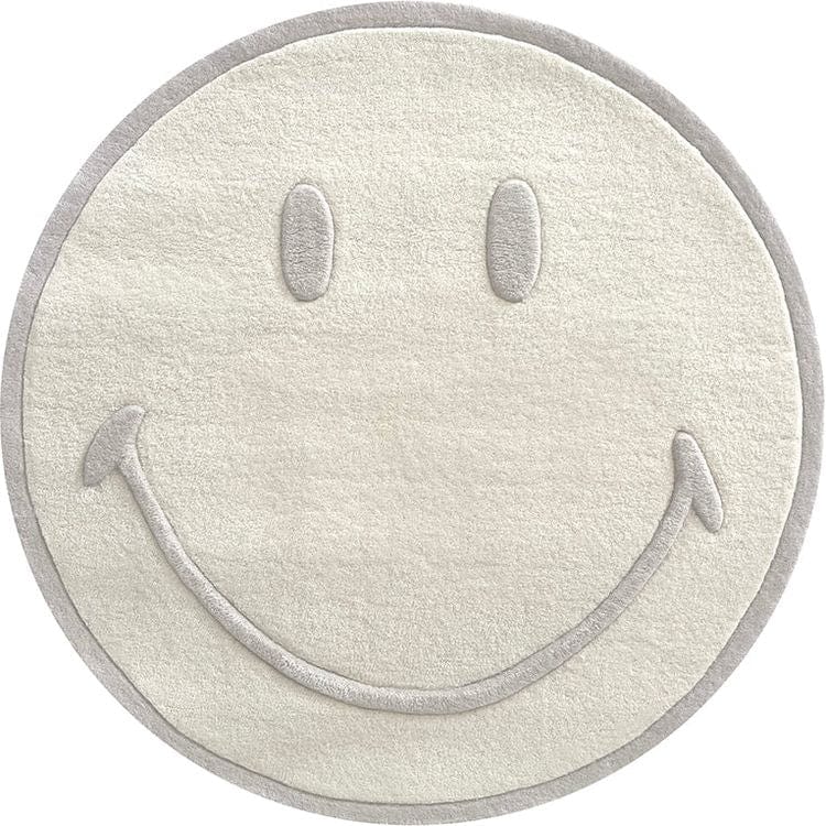 Maison Deux - Smiley Rug - White - Small - Room Decor