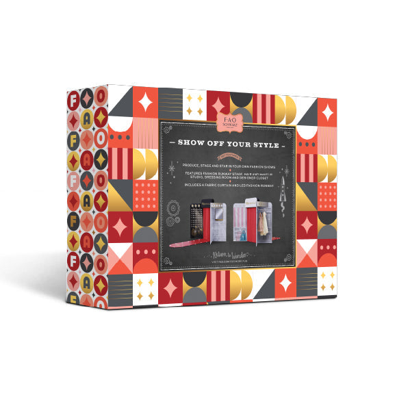 FAO Schwarz - Style Runway 4-Sided Fashion Show Playset - Fashion Activity and Roleplay