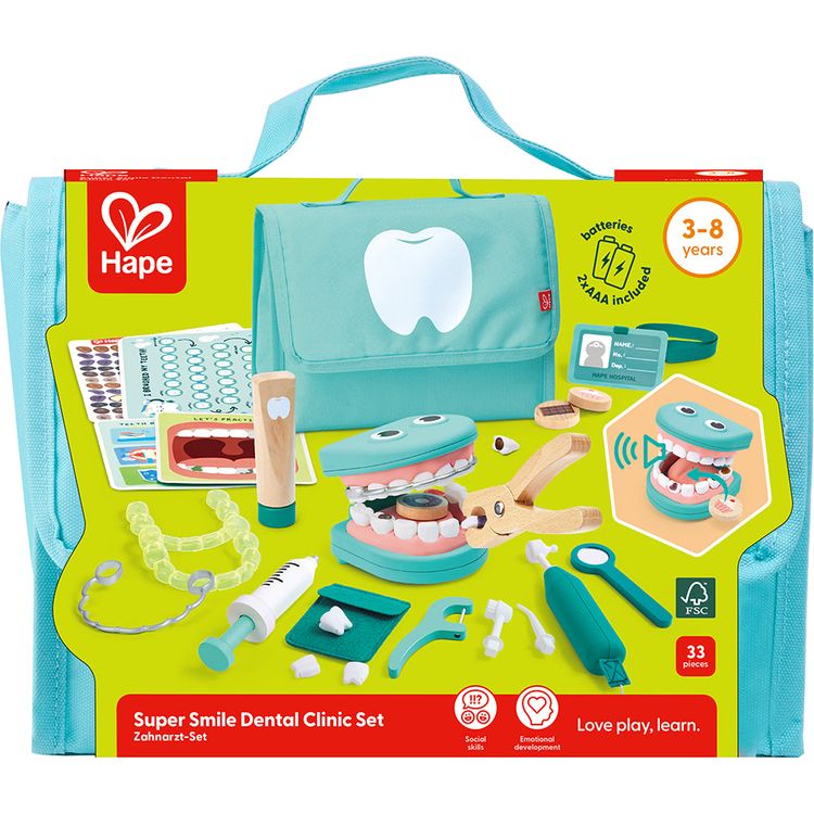 Hape - Super Smile Dental Clinic Set - Preschool