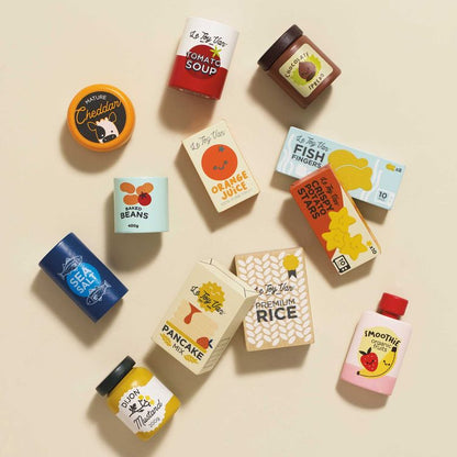 Le Toy Van - Supermarket Grocery Set - 12 Pieces - Preschool