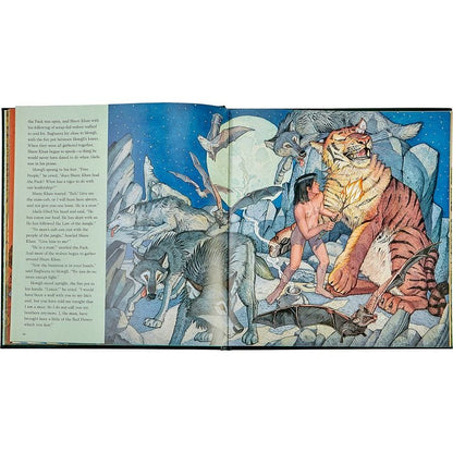 Graphic Image - "The Jungle Book" in Green Bonded Leather - Books