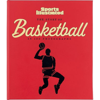 Graphic Image - "The Story of Basketball in 100 Photographs" Leather-Bound Book by Sports Illustrated - Books