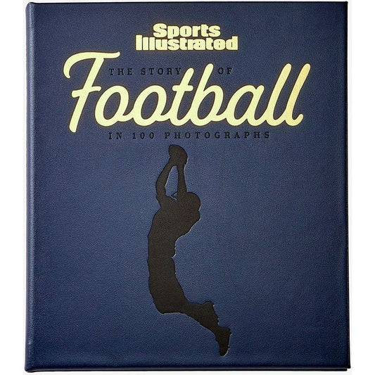 Graphic Image - "The Story of Football in 100 Photographs" Book by Sports Illustrated - Navy - Books