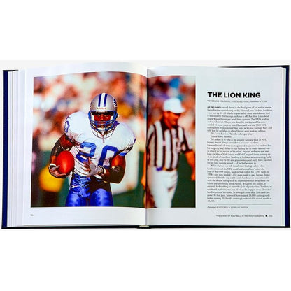Graphic Image - "The Story of Football in 100 Photographs" Book by Sports Illustrated - Navy - Books