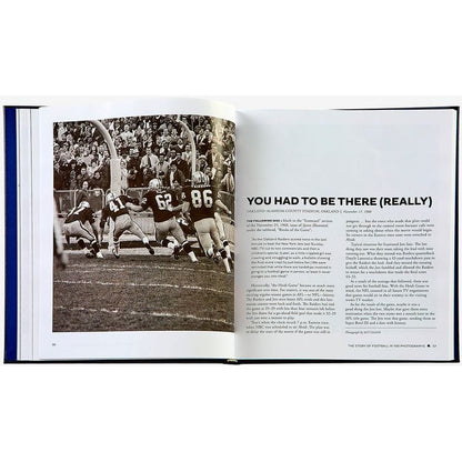 Graphic Image - "The Story of Football in 100 Photographs" Book by Sports Illustrated - Navy - Books