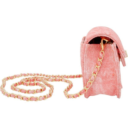 Zomi Gem - Tie Dye Quilted Denim Handbag - Pink - Trend Accessories