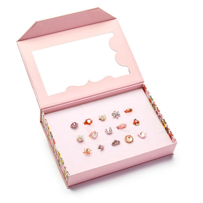 FAO Schwarz - Tiny Glam Rings 15-Piece Set - Fashion Activity and Roleplay