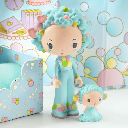 Djeco - Tinyly Blue Tinyroom with Figurines - Collectibles