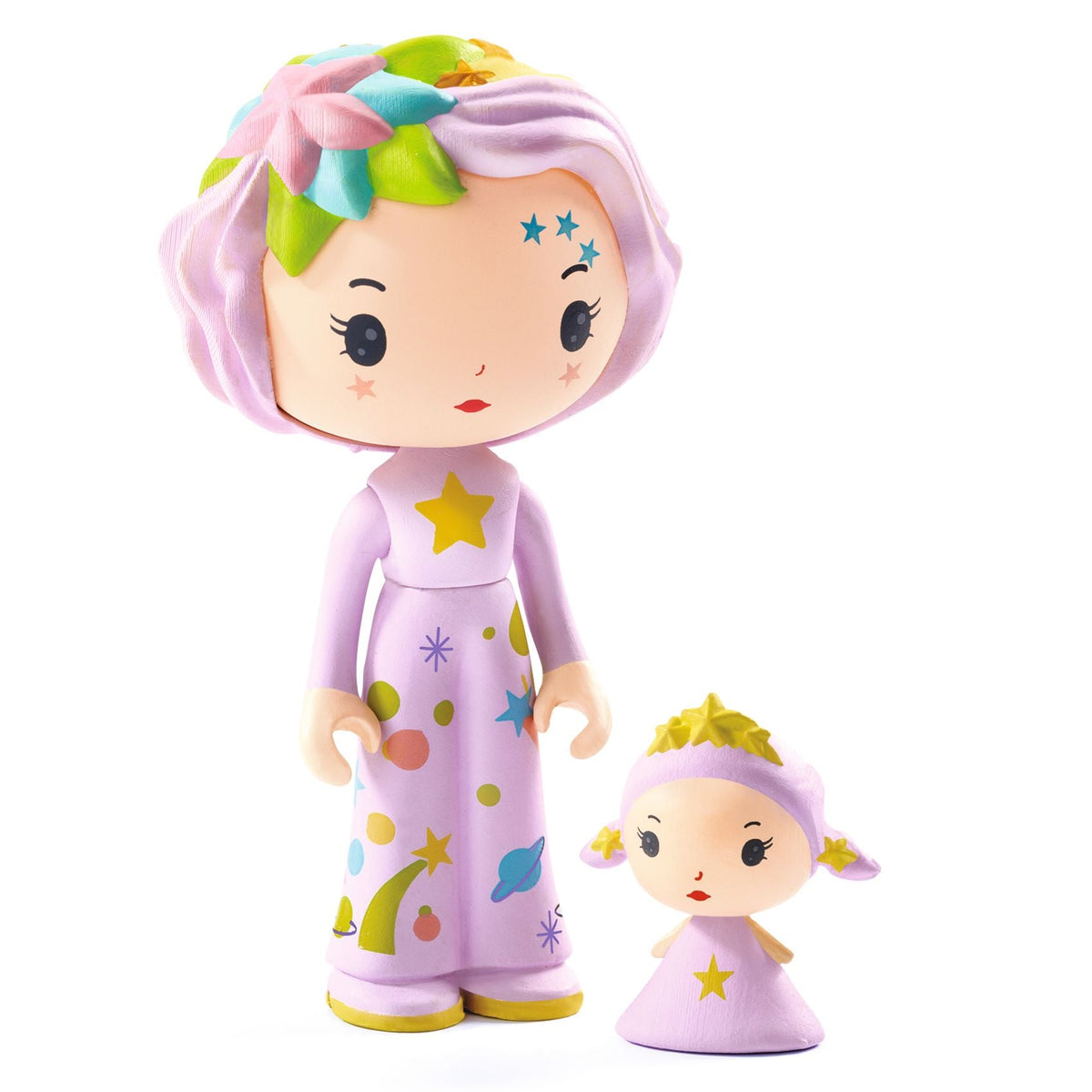 Djeco - Tinyly Violet Tinyroom with Figurines - Collectibles