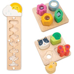 Tender Leaf Toys - Toddler Sensory Collection of Wood Toys - Preschool