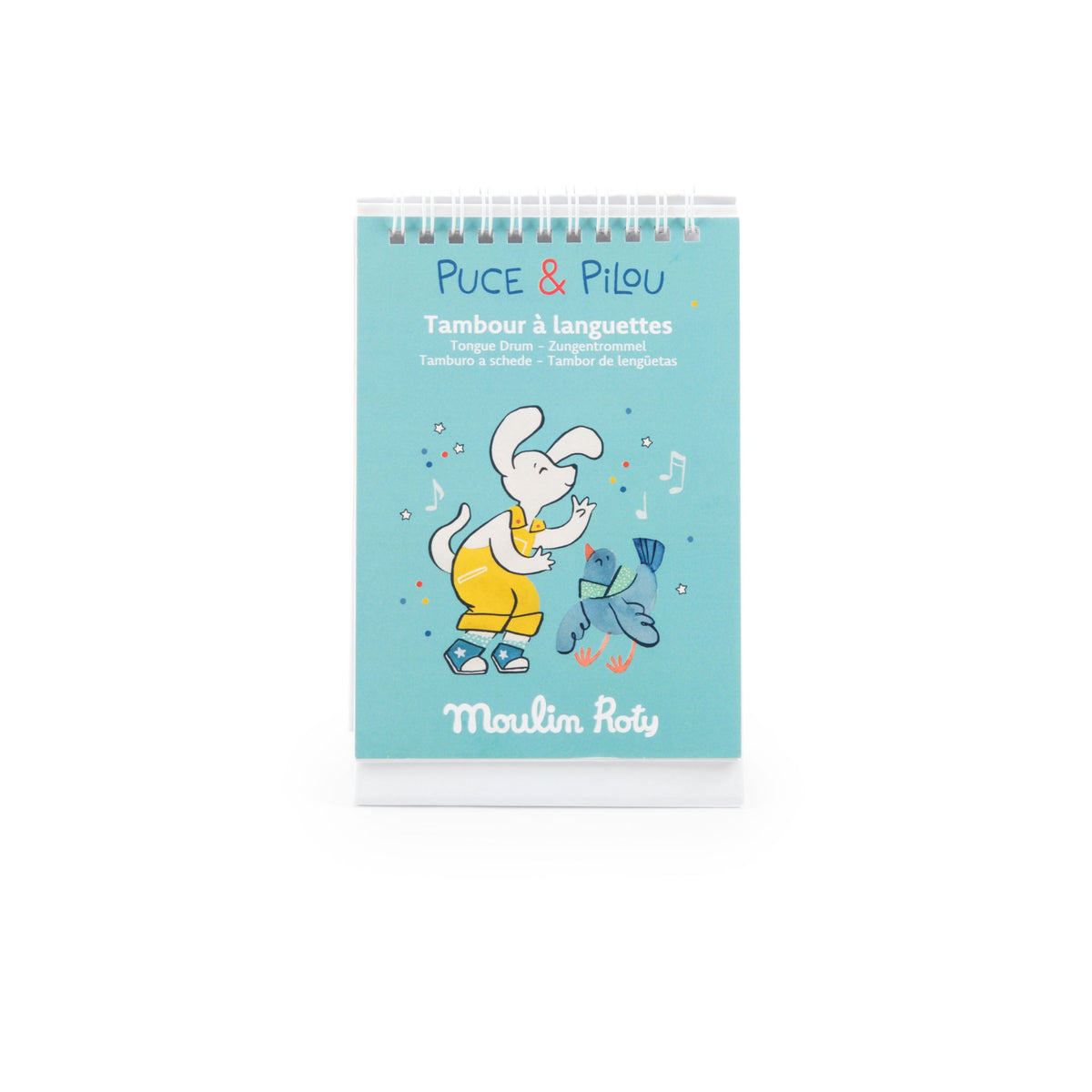 Moulin Roty - Tongue Drum Large - Light Blue - Music