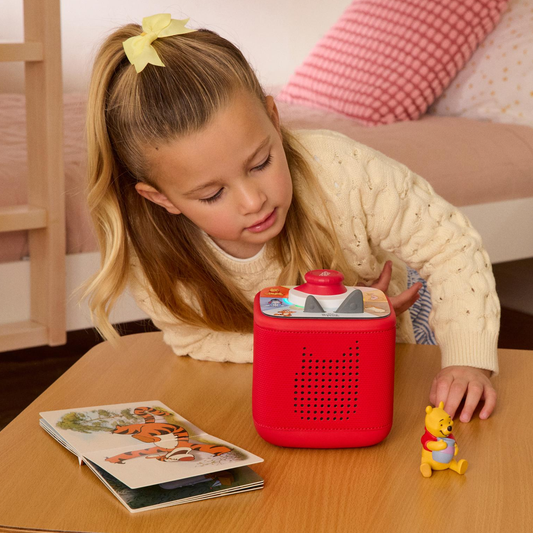 Tonies - Tonies Disney Winnie the Pooh Toniebox 2 Play Set - Sunset Red - Electronics